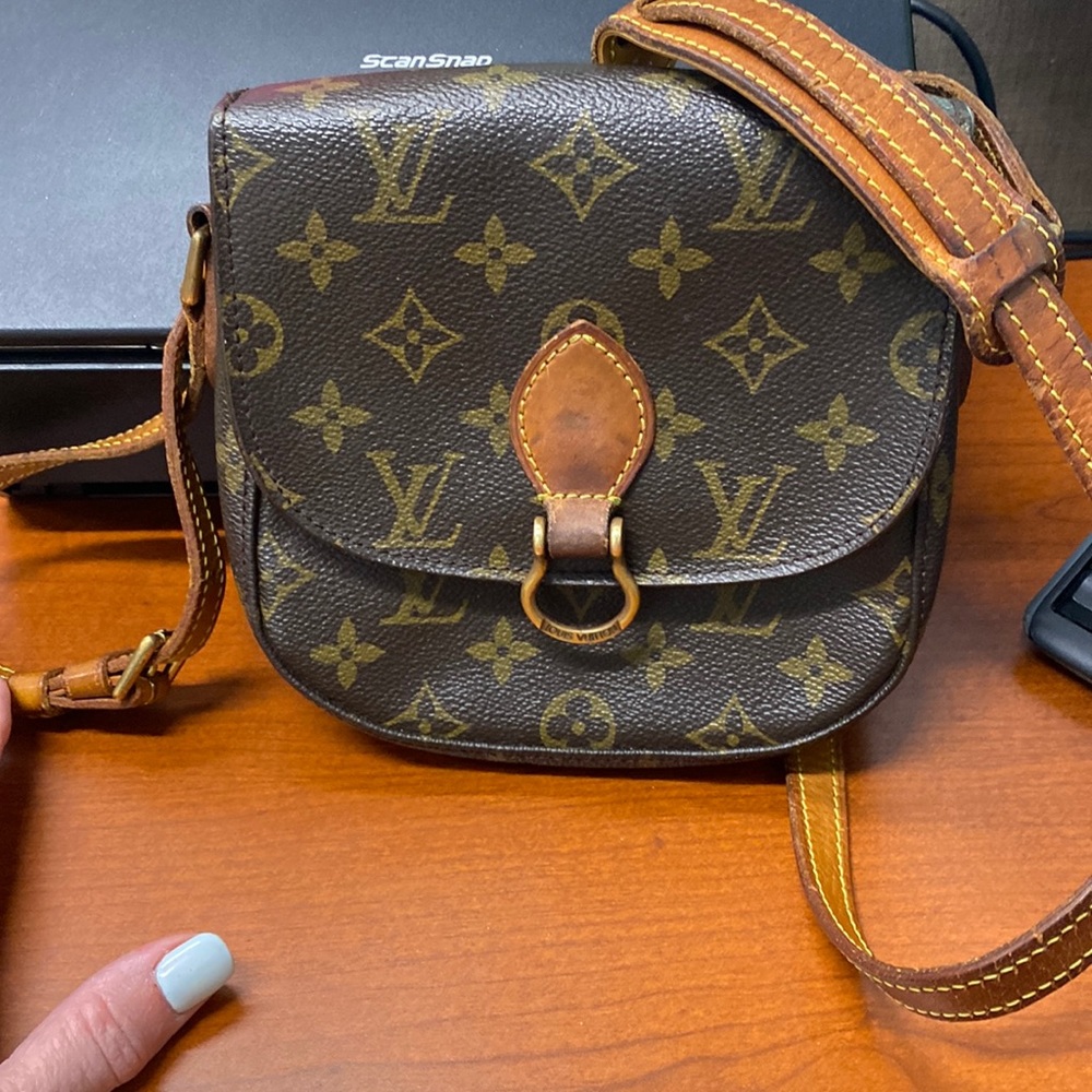 LOUIS VUITTON Mini Saint Cloud CrossBody Bag Monogram Leather 80s